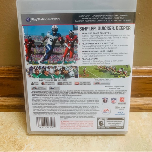 🆕 EA SPORTS PS3 Madden 11 NFL SEALED - Picture 2 of 2